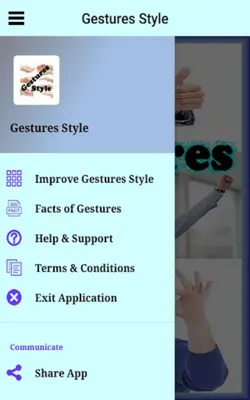 Gestures Style android App screenshot 2